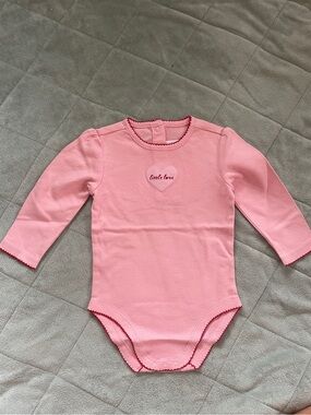 Janie and Jack Pink 'Little Love' Long Sleeve Bodysuit